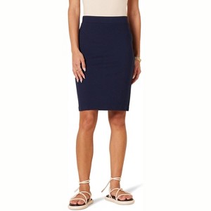 Women's Ponte Pull-On Pencil Skirt - Fitted Above The Knee - 1 of 4