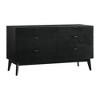 Armen Living,Petra 6 Drawer Wood Dresser in Black Finish - 2 of 4