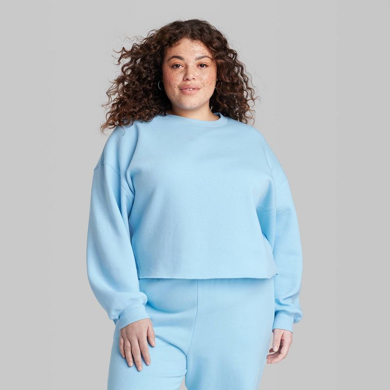 Women's Cropped Sweatshirt - Wild Fable™, 2 of 10