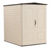 Rubbermaid Large 5 x 6 Foot Resin Weather Resistant Outdoor Storage Shed with Impact Resistant Flooring for Backyard, Garden, and Patio, Sandstone - 2 of 4
