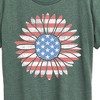 Women's - Instant Message - Daisy Usa Flag Short Sleeve Graphic T-Shirt - 2 of 4