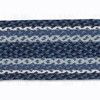 Earth Rugs Coastal Blue, Gray & Ivory Braided Jute Oval Stair Tread – 27"x8.25" - 2 of 3