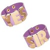 DC Comics Harley Quinn Yes Sir Cosplay Cuffs Purple - Set of 2 Purple - 2 of 2