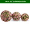 CuisinSmart Artificial Topiary Balls Wedding Decoration, 2Pcs Flower Topiary Ball Decorative Balls for Outdoor Patio Garden&Indoor - 3 of 4