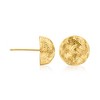 Ross-Simons Italian 18kt Yellow Gold Diamond-Cut Dome Stud Earrings - 3 of 4