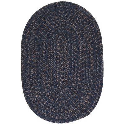 Colonial Mills Hayward Braided Runner, Navy 2'x8', Oval Shape