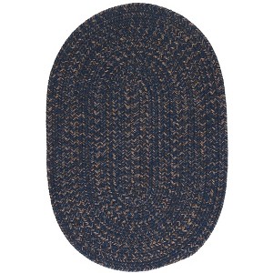 Colonial Mills Hayward Braided Runner, Navy 2'x8', Oval Shape - 1 of 1