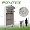 Garvee Shoe Storage Cabinet with 2/3/4 Flip Drawers,Farmhouse Fluted Shoe Organizer,Freestanding Hidden Slim Narrow Shoe Rack for Entryway,Foyer - 2 of 4