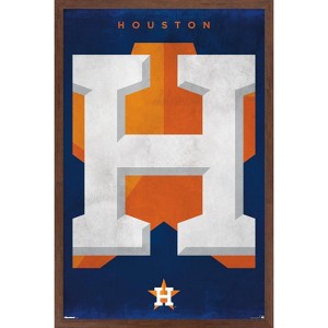 Trends International MLB Houston Astros - Logo 25 Framed Wall Poster Prints - 1 of 4