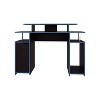 Kumasinova Gaming Desk with CPU Tower&Elevated Monitor Shelf,Computer Desk Table for Home Use,Modern Study Writing Desk,Home Workstation,Black - 2 of 4