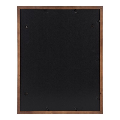 Walnut Brown Classic Wood Wall Frame Set 15x19"