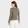 Women's Long Sleeve Brushed Knit T-Shirt - A New Day™ - 2 of 4