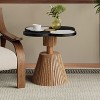 MAYEERTY 1 Pack Four-Leaf Clover Accent Table, Artistic Side Table with Storage for Living Room, Bedroom - 3 of 4