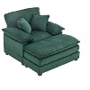 NicBex Couches for Living Room 56.3" Oversized Single Sofa Couch Deep Seat Accent Chair Upholstered Armchair with Removable Footrest - 3 of 4