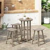 WestinTrends Malibu All Weather Hdpe Outdoor Patio Counter Height Bistro Set (4-Piece) - 2 of 4