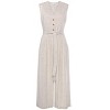 Women's Button Down Cropped Jumpsuit - LASCANA - 2 of 4