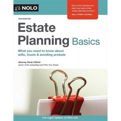 Estate Planning Basics - 10th Edition by  Denis Clifford (Paperback)