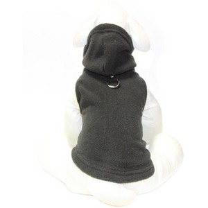 Gooby Fleece Vest Hoody, XLarge, Black - 1 of 1