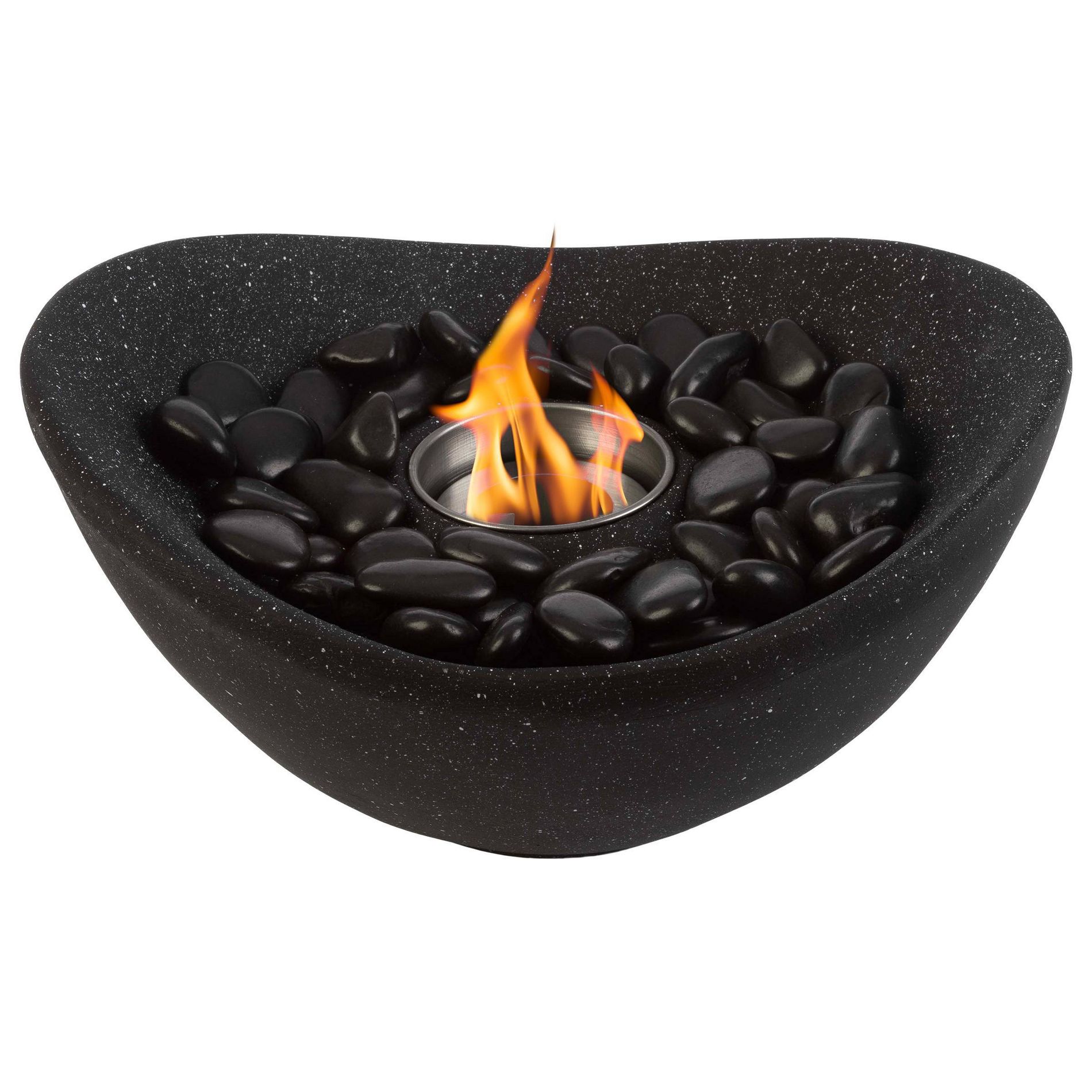 Pure Garden 10" Tabletop Fire Pit Black