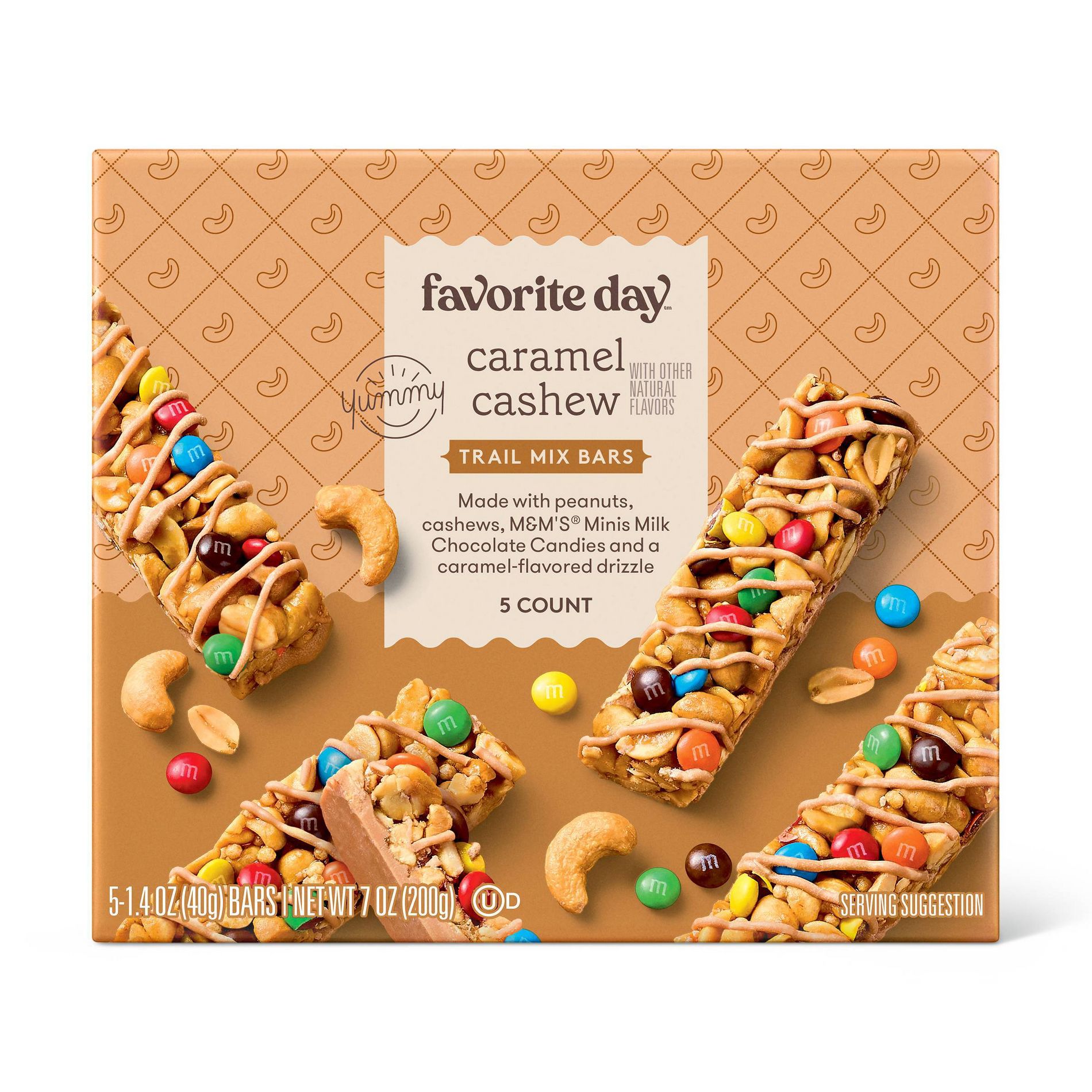 Caramel Cashew Trail Mix Bars - 7oz/5ct - Favorite Day™