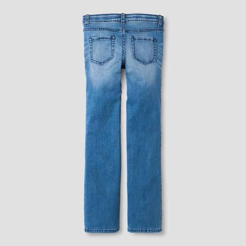 Girls' Mid-Rise Bootcut Jeans - Cat & Jack™, 2 of 7