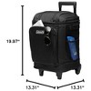 Coleman CHILLER 42-Can Soft-Sided Portable Cooler with Wheels, Rolling Insulated Ice Chest for Camping, Travel and Outdoor Cooling Storage, Black - 2 of 4