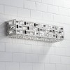Possini Euro Design Crystal Rain Modern Wall Light Chrome Hardwire 24" Light Bar Fixture LED for Bedroom Bathroom Vanity Reading Living Room Hallway - 2 of 4
