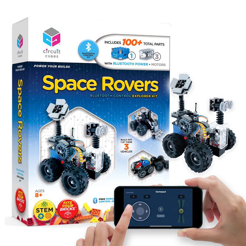 Circuit Cubes Kids STEM Toy Kit - Space Rovers, 2 of 9