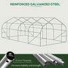 CAVINAS Walk-in Tunnel Greenhouse with Roll-up Windows and Zippered Door, PE Cover for Growing Flowers, Herbs, Green - 4 of 4