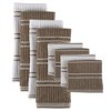 Design Imports  Ribbed Terry Dishtowel & Dishcloth Set 8 Piece, Mocha, Dt 16X26", Dc 13X13" - 2 of 4