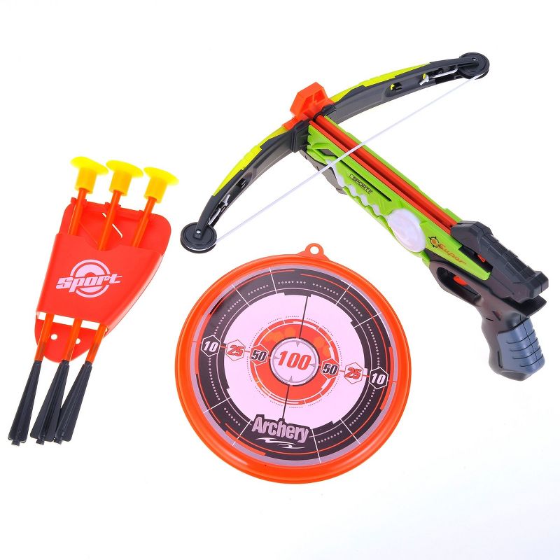 Insten Toy Crossbow Archery Set with Suction Cup Arrows and Target with RGB lights for Kids Sport Toys, 1 of 7