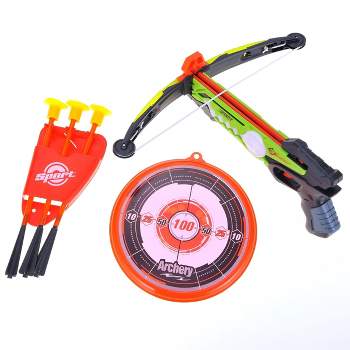Insten Toy Crossbow Archery Set with Suction Cup Arrows and Target with RGB lights for Kids Sport Toys