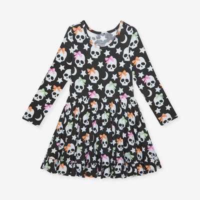 Toddler Kelly Skelly Ruffled Twirl Dress - Posh Peanut