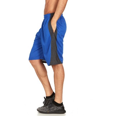 Mens Moisture Wicking Athletic Basketball & Gym Workout Shorts with Pockets