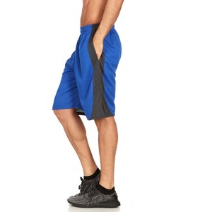 Mens Moisture Wicking Athletic Basketball & Gym Workout Shorts with Pockets - 1 of 2