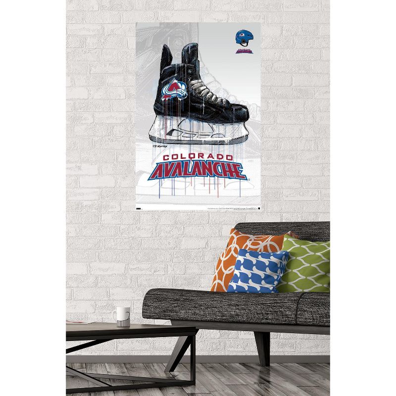 Trends International NHL Colorado Avalanche - Drip Skate 21 Unframed Wall Poster Prints, 2 of 7