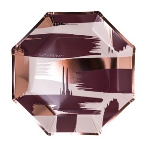 Jollity & Co. - Mauve Charger Plates - Pack of 8 Paper Plates - 1 of 2