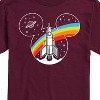 Men's - Disney - Mickey Retro Space Logo Short Sleeve Graphic T-Shirt - 2 of 4