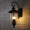 Dowell Outdoor Wall Sconce Lights (Set of 2) - Black - Safavieh. - image 4 of 4