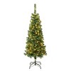 National Tree Company 4.5' PreLit Linden Spruce Artificial Christmas Tree with 150 Warm White LED 350 Tips - 2 of 3