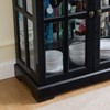 Sapphtopaz Antique 6-Tier Bookcase with Glass Doors Adjustable Shelves, Curio Display Cabinet, Bookshelf Showcase for Home or Office - 2 of 4