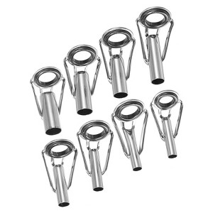 Unique Bargains Stainless Steel Ring Guide Fishing Rod Tip Repair Kits 8 Pcs - 1 of 4