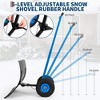 3-Size Wheeled Snow Shovel with Adjustable Angle & Handle, 29.1" Heavy-Duty Snow Pusher for Driveway, Ergonomic Wheels for Easy Snow Removal - 2 of 4