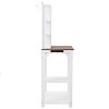 64.6" Large Fir Wood Outdoor Garden Shed, Patio Potting Table with 6-tier Shelves - Maison Boucle - 3 of 4