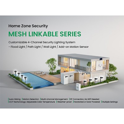 Square Black Solar LED Pathway Lights Multipack with Adjustable Color Temperature