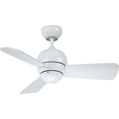 Noble Comfort 30" Ceiling Fan, White Color with  4-Speed Wall Control