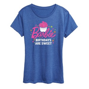 Women's - Barbie - Birthdays Are Sweet Short Sleeve Graphic T-Shirt - 1 of 4