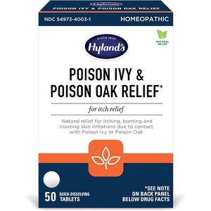 Hyland'S Poison Ivy & Poison Oak Relief Treatment Tablets, 50 Count - 1 of 4
