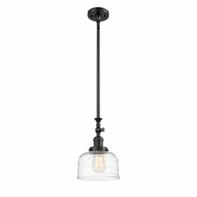 Bell - 1 Light Stem Hung Tiltable Mini Pendant In Industrial Style-14 Inches Tall and 8 Inches Wide