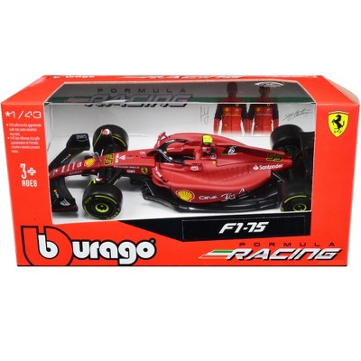 Ferrari F1-75 #55 C. Sainz "Ferrari Racing" F1 World Championship 2022 "Formula Racing" Series 1/43 Diecast Model Car by Bburago